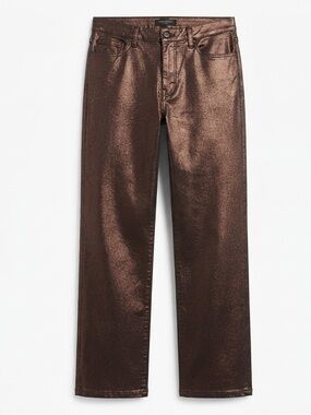 Banana Republic Shimmering Bronze Straight-Leg Jeans